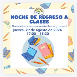 Back to School Flyer - Spanish